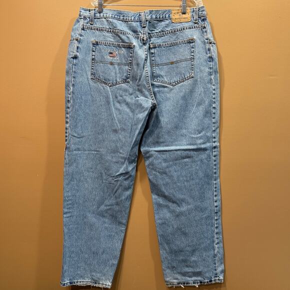 Vintage U S. Polo ASSN Jeans Mens Baggy 36x31 Y2K Medium Wash - Picture 1 of 9